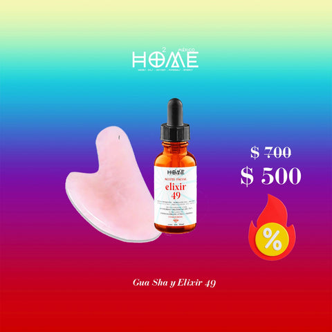 Kit Glow Elixir 49 + Gua Sha de Cuarzo Rosa